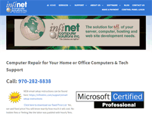 Tablet Screenshot of infinetinc.com